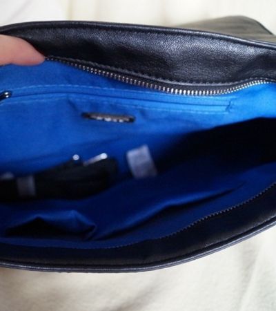 Shopper bag z niebieskim środkiem