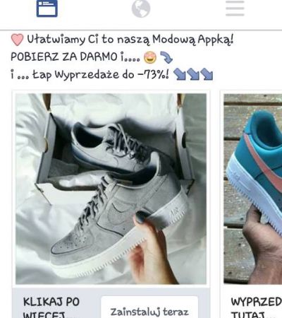 Szare nike air force 