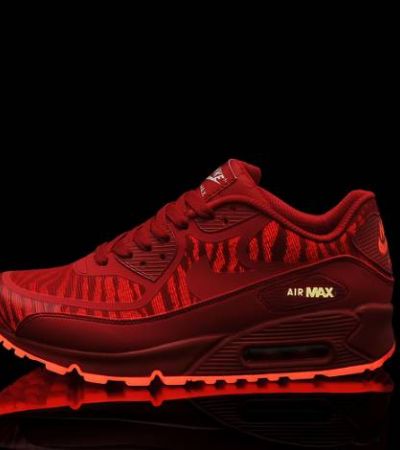 Buty Nike Air Max 90 Glow In The Dark Czerwone